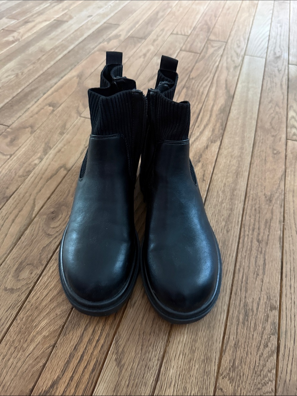 No Boundaries Black Women's Combat Moto Ankle Boots